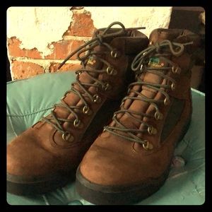 Excellent condition Timberlands for him!